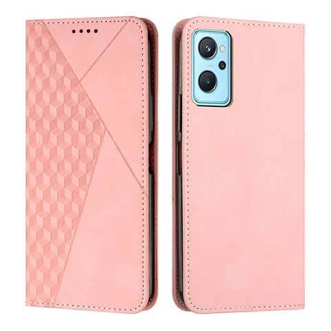 Custodia Portafoglio In Pelle Cover con Supporto Y02X per Realme 10 5G Oro Rosa