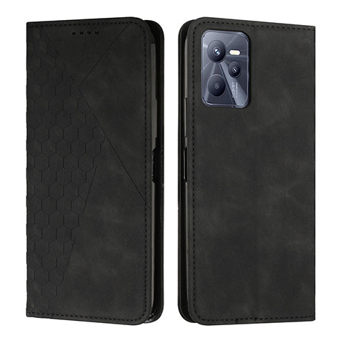 Custodia Portafoglio In Pelle Cover con Supporto Y02X per Realme C35 Nero