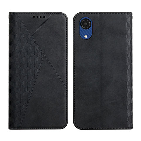 Custodia Portafoglio In Pelle Cover con Supporto Y02X per Samsung Galaxy A03 Core Nero