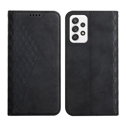 Custodia Portafoglio In Pelle Cover con Supporto Y02X per Samsung Galaxy A52 4G Nero