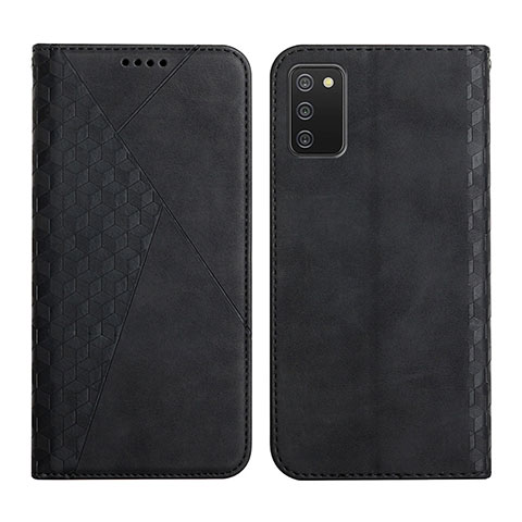 Custodia Portafoglio In Pelle Cover con Supporto Y02X per Samsung Galaxy M02s Nero