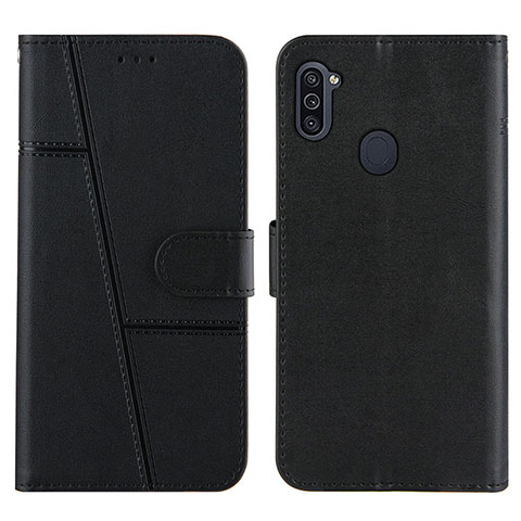 Custodia Portafoglio In Pelle Cover con Supporto Y02X per Samsung Galaxy M11 Nero