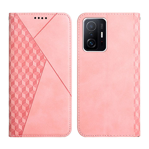 Custodia Portafoglio In Pelle Cover con Supporto Y02X per Xiaomi Mi 11T 5G Oro Rosa