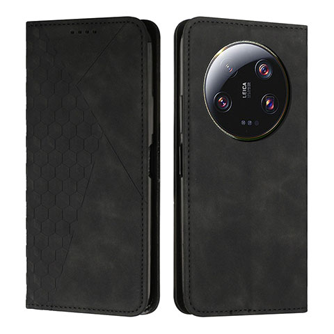 Custodia Portafoglio In Pelle Cover con Supporto Y02X per Xiaomi Mi 13 Ultra 5G Nero