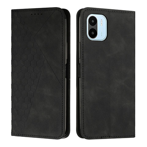 Custodia Portafoglio In Pelle Cover con Supporto Y02X per Xiaomi Poco C51 Nero