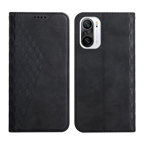 Custodia Portafoglio In Pelle Cover con Supporto Y02X per Xiaomi Poco F3 5G Nero