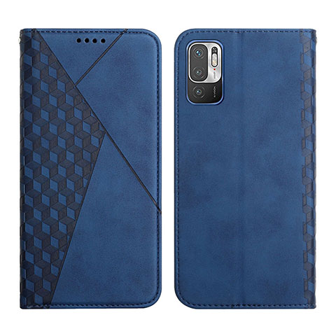 Custodia Portafoglio In Pelle Cover con Supporto Y02X per Xiaomi POCO M3 Pro 5G Blu