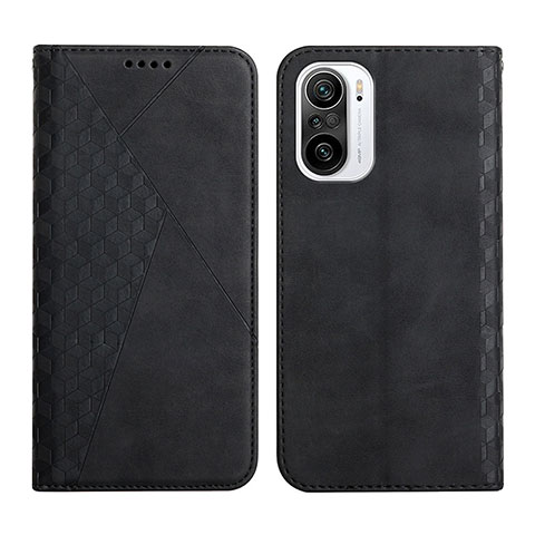 Custodia Portafoglio In Pelle Cover con Supporto Y02X per Xiaomi Redmi K40 Pro 5G Nero