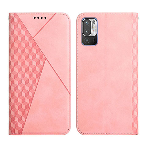 Custodia Portafoglio In Pelle Cover con Supporto Y02X per Xiaomi Redmi Note 10 5G Oro Rosa