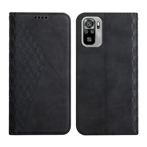 Custodia Portafoglio In Pelle Cover con Supporto Y02X per Xiaomi Redmi Note 10S 4G Nero