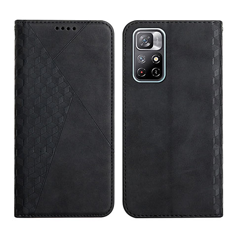 Custodia Portafoglio In Pelle Cover con Supporto Y02X per Xiaomi Redmi Note 11 5G Nero