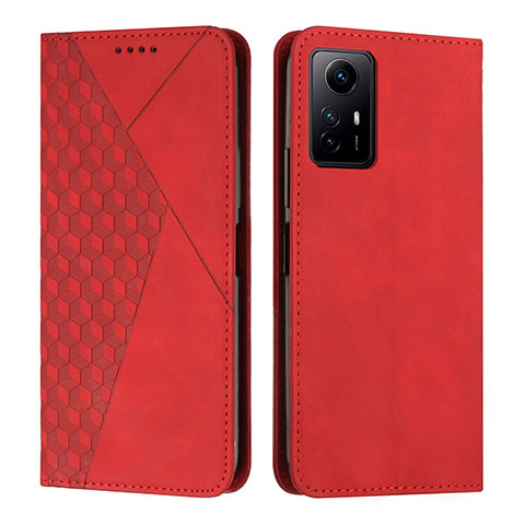 Custodia Portafoglio In Pelle Cover con Supporto Y02X per Xiaomi Redmi Note 12S Rosso