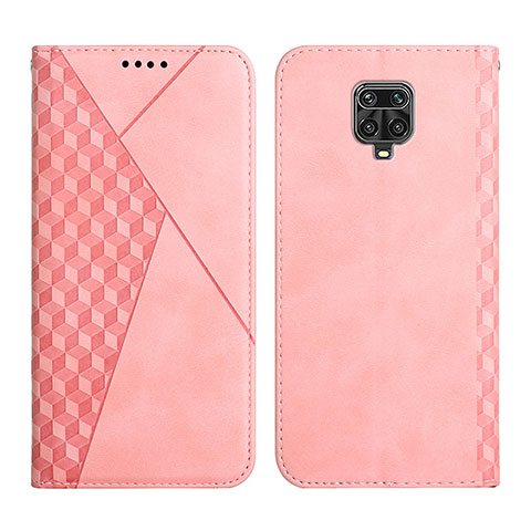 Custodia Portafoglio In Pelle Cover con Supporto Y02X per Xiaomi Redmi Note 9S Oro Rosa