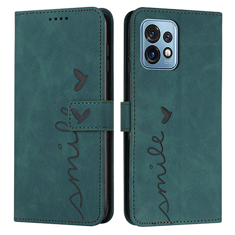 Custodia Portafoglio In Pelle Cover con Supporto Y03X per Motorola Moto Edge 40 Pro 5G Verde