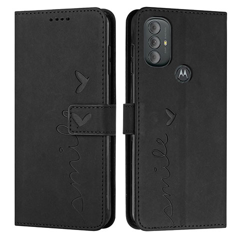 Custodia Portafoglio In Pelle Cover con Supporto Y03X per Motorola Moto G Play (2023) Nero