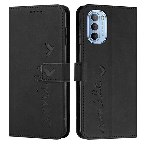 Custodia Portafoglio In Pelle Cover con Supporto Y03X per Motorola Moto G51 5G Nero