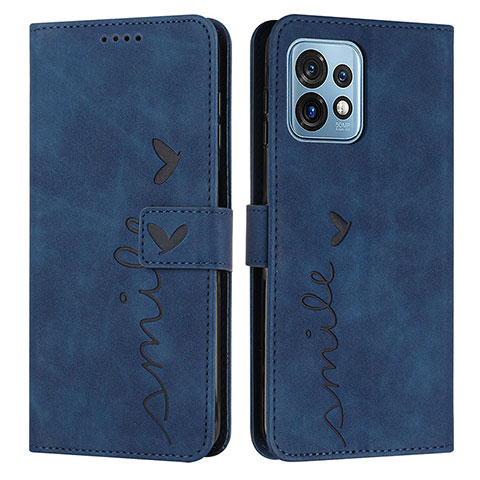 Custodia Portafoglio In Pelle Cover con Supporto Y03X per Motorola Moto X40 5G Blu