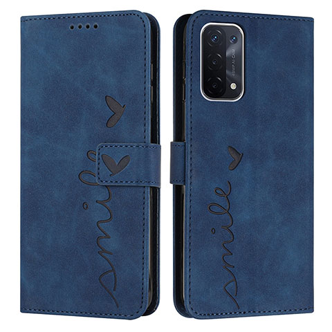 Custodia Portafoglio In Pelle Cover con Supporto Y03X per OnePlus Nord N200 5G Blu