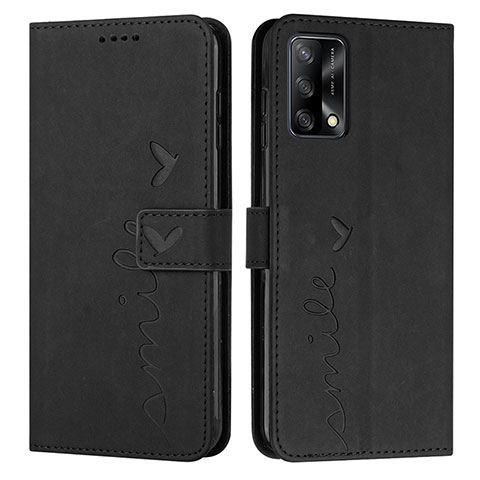 Custodia Portafoglio In Pelle Cover con Supporto Y03X per Oppo A74 4G Nero