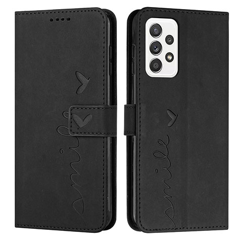 Custodia Portafoglio In Pelle Cover con Supporto Y03X per Samsung Galaxy A72 4G Nero