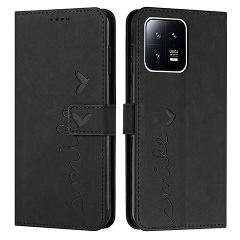 Custodia Portafoglio In Pelle Cover con Supporto Y03X per Xiaomi Mi 13 5G Nero