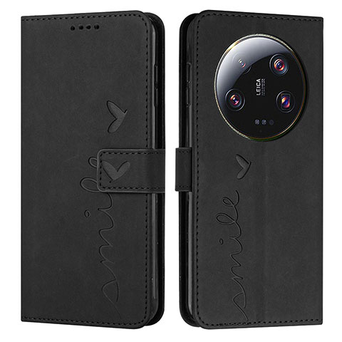 Custodia Portafoglio In Pelle Cover con Supporto Y03X per Xiaomi Mi 13 Ultra 5G Nero