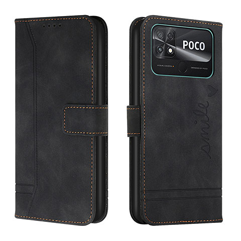 Custodia Portafoglio In Pelle Cover con Supporto Y03X per Xiaomi Poco C40 Nero