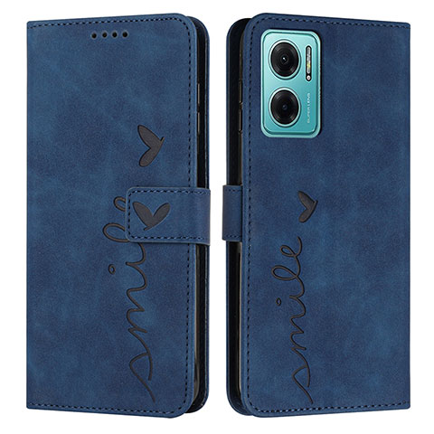 Custodia Portafoglio In Pelle Cover con Supporto Y03X per Xiaomi Redmi 10 5G Blu