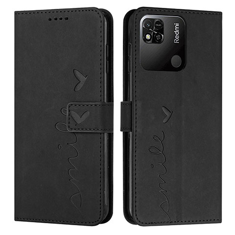 Custodia Portafoglio In Pelle Cover con Supporto Y03X per Xiaomi Redmi 10C 4G Nero