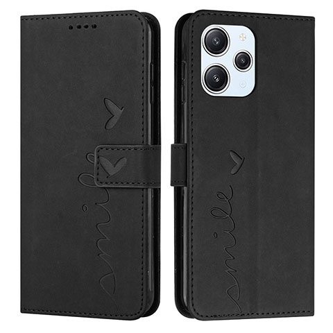 Custodia Portafoglio In Pelle Cover con Supporto Y03X per Xiaomi Redmi 12 4G Nero