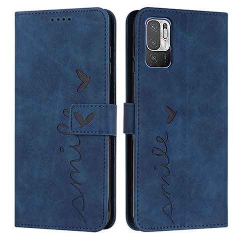 Custodia Portafoglio In Pelle Cover con Supporto Y03X per Xiaomi Redmi Note 11 SE 5G Blu