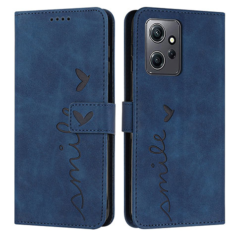 Custodia Portafoglio In Pelle Cover con Supporto Y03X per Xiaomi Redmi Note 12 4G Blu