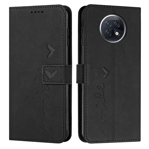 Custodia Portafoglio In Pelle Cover con Supporto Y03X per Xiaomi Redmi Note 9T 5G Nero