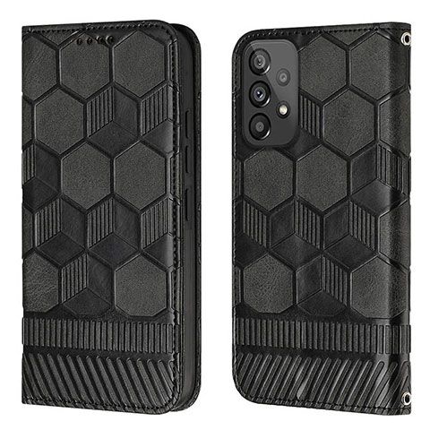 Custodia Portafoglio In Pelle Cover con Supporto Y04B per Samsung Galaxy A73 5G Nero