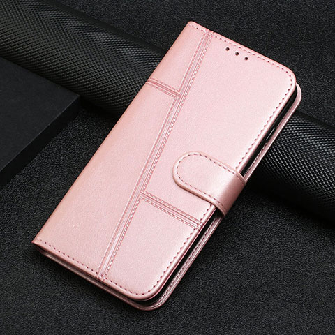 Custodia Portafoglio In Pelle Cover con Supporto Y04X per Google Pixel 7 Pro 5G Oro Rosa