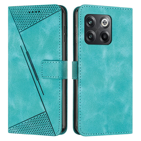 Custodia Portafoglio In Pelle Cover con Supporto Y04X per OnePlus 10T 5G Verde