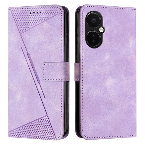 Custodia Portafoglio In Pelle Cover con Supporto Y04X per OnePlus Nord CE 3 Lite 5G Viola