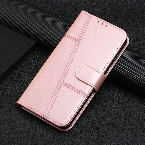 Custodia Portafoglio In Pelle Cover con Supporto Y04X per Oppo Reno10 Pro+ Plus 5G Oro Rosa