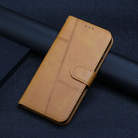 Custodia Portafoglio In Pelle Cover con Supporto Y04X per Xiaomi Redmi Note 12 Turbo 5G Marrone Chiaro