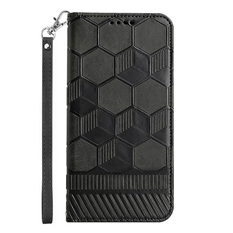 Custodia Portafoglio In Pelle Cover con Supporto Y05B per Samsung Galaxy A03s Nero