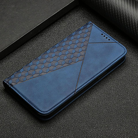 Custodia Portafoglio In Pelle Cover con Supporto Y05X per Google Pixel 6a 5G Blu