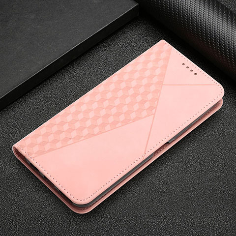 Custodia Portafoglio In Pelle Cover con Supporto Y05X per Google Pixel 6a 5G Oro Rosa