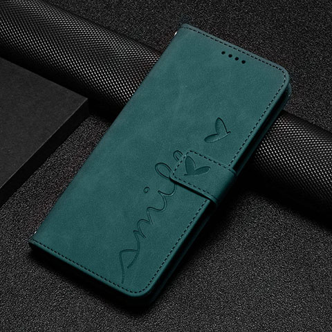 Custodia Portafoglio In Pelle Cover con Supporto Y06X per Google Pixel 6a 5G Verde