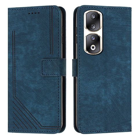 Custodia Portafoglio In Pelle Cover con Supporto Y07X per Huawei Honor 90 Pro 5G Blu