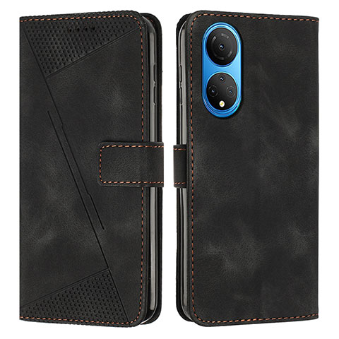 Custodia Portafoglio In Pelle Cover con Supporto Y07X per Huawei Honor X7 Nero