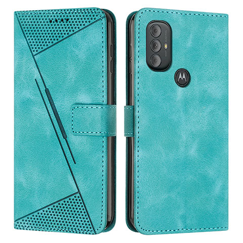 Custodia Portafoglio In Pelle Cover con Supporto Y07X per Motorola Moto G Power (2022) Verde