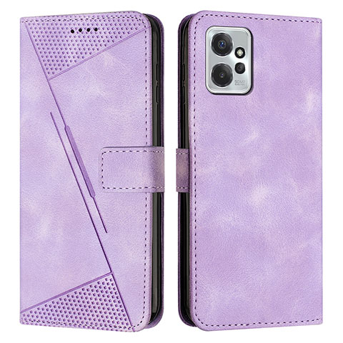 Custodia Portafoglio In Pelle Cover con Supporto Y07X per Motorola Moto G Power 5G (2023) Viola