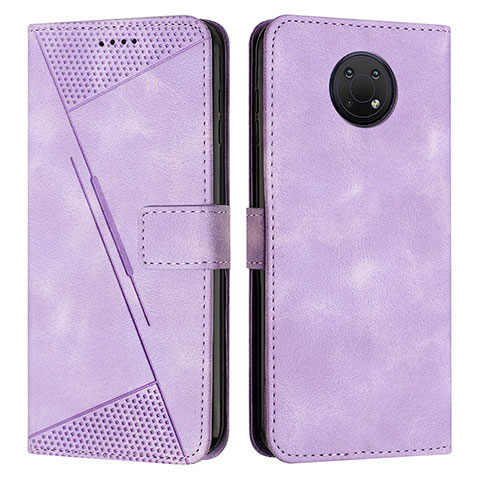 Custodia Portafoglio In Pelle Cover con Supporto Y07X per Nokia G20 Viola