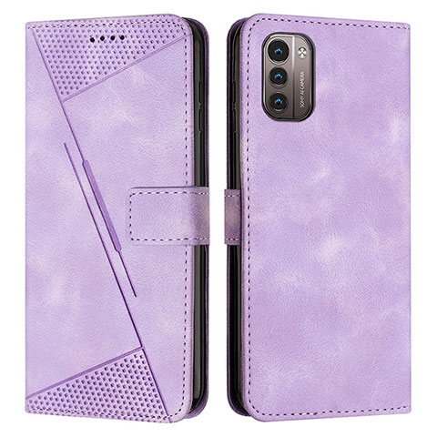 Custodia Portafoglio In Pelle Cover con Supporto Y07X per Nokia G21 Viola