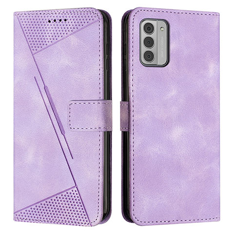 Custodia Portafoglio In Pelle Cover con Supporto Y07X per Nokia G42 5G Viola